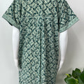 Sea Green Pure Cotton Nighty Elegant & Comfortable