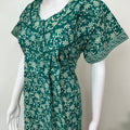 Sea Green Pure Cotton Nighty for Women