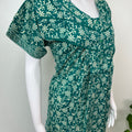 Sea Green Pure Cotton Nighty for Women
