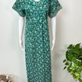 Sea Green Pure Cotton Nighty for Women