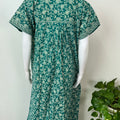 Sea Green Pure Cotton Nighty for Women