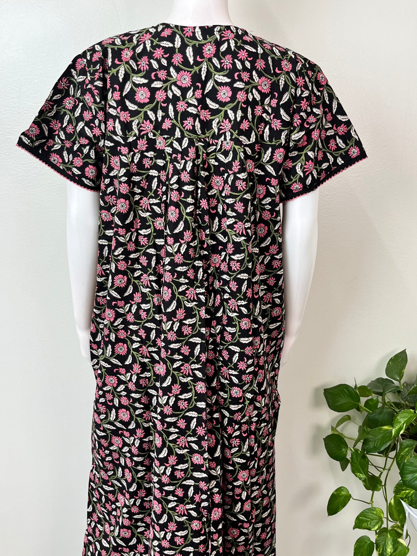 Black Pure Cotton Nighty Soft & Comfortable