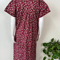 Red Pure Cotton Nightgown Soft & Comfortable