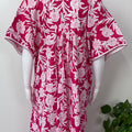 Pink Floral Printed 100% Cotton Nighty