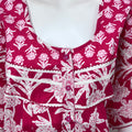 Pink Floral Printed 100% Cotton Nighty
