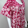 Pink Floral Printed 100% Cotton Nighty