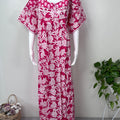 Pink Floral Printed 100% Cotton Nighty