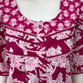Hot Pink Pure Cotton Nighty Elegant & Comfortable