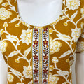Mustard 100% Cotton Women's Nightgown