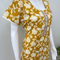 Mustard 100% Cotton Women's Nightgown