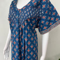 Royal Blue 100% Cotton Women's Nightgown