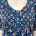 Royal Blue 100% Cotton Women's Nightgown