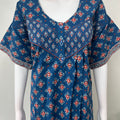 Royal Blue 100% Cotton Women's Nightgown
