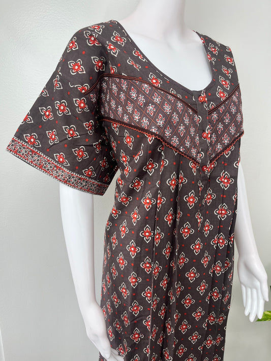 Gray Pure Cotton Nighty Soft & Breathable