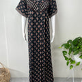 Black Pure Cotton Nightgown for Women