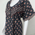 Black Pure Cotton Nightgown for Women