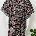 Black Pure Cotton Nightgown Soft & Comfortable