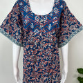 Navy Blue Pure Cotton Nighty Elegant & Comfortable