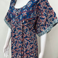 Navy Blue Pure Cotton Nighty Elegant & Comfortable