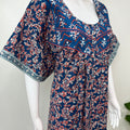 Navy Blue Pure Cotton Nighty Elegant & Comfortable