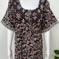 Black Pure Cotton Nightgown Soft & Comfortable