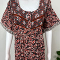 Pure Cotton Nighty with Contrast Print