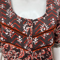 Pure Cotton Nighty with Contrast Print