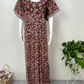 Pure Cotton Nighty with Contrast Print