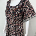 Black Pure Cotton Nightgown Soft & Comfortable