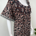 Black Pure Cotton Nightgown Soft & Comfortable