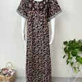 Black Pure Cotton Nightgown Soft & Comfortable