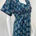 Blue Pure Cotton Nighty Elegant & Comfortable