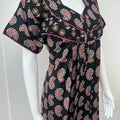 Black Pure Cotton Nightgown Soft & Comfortable