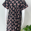 Black Pure Cotton Nightgown Soft & Comfortable