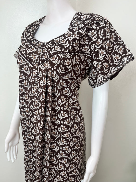 Coffee 100% Cotton Women's Nightgown