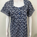 Navy Blue Pure Cotton Nighty Soft & Breathable