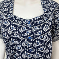 Navy Blue Pure Cotton Nighty Soft & Breathable