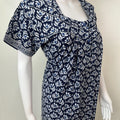 Navy Blue Pure Cotton Nighty Soft & Breathable