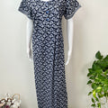 Navy Blue Pure Cotton Nighty Soft & Breathable
