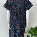 Navy Blue Pure Cotton Nighty Elegant & Comfortable