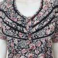 Black Pure Cotton Nighty Elegant & Comfortable