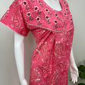 Pink 100% Cotton Nighty for Women