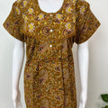 Mustard 100% Cotton Nightgown Soft & Comfortable