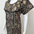 Black Pure Cotton Nighty for Women