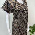 Black Pure Cotton Nighty for Women