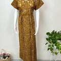 Mustard 100% Cotton Nightgown Soft & Comfortable