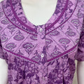 Purple Pure Cotton Nighty Soft & Breathable