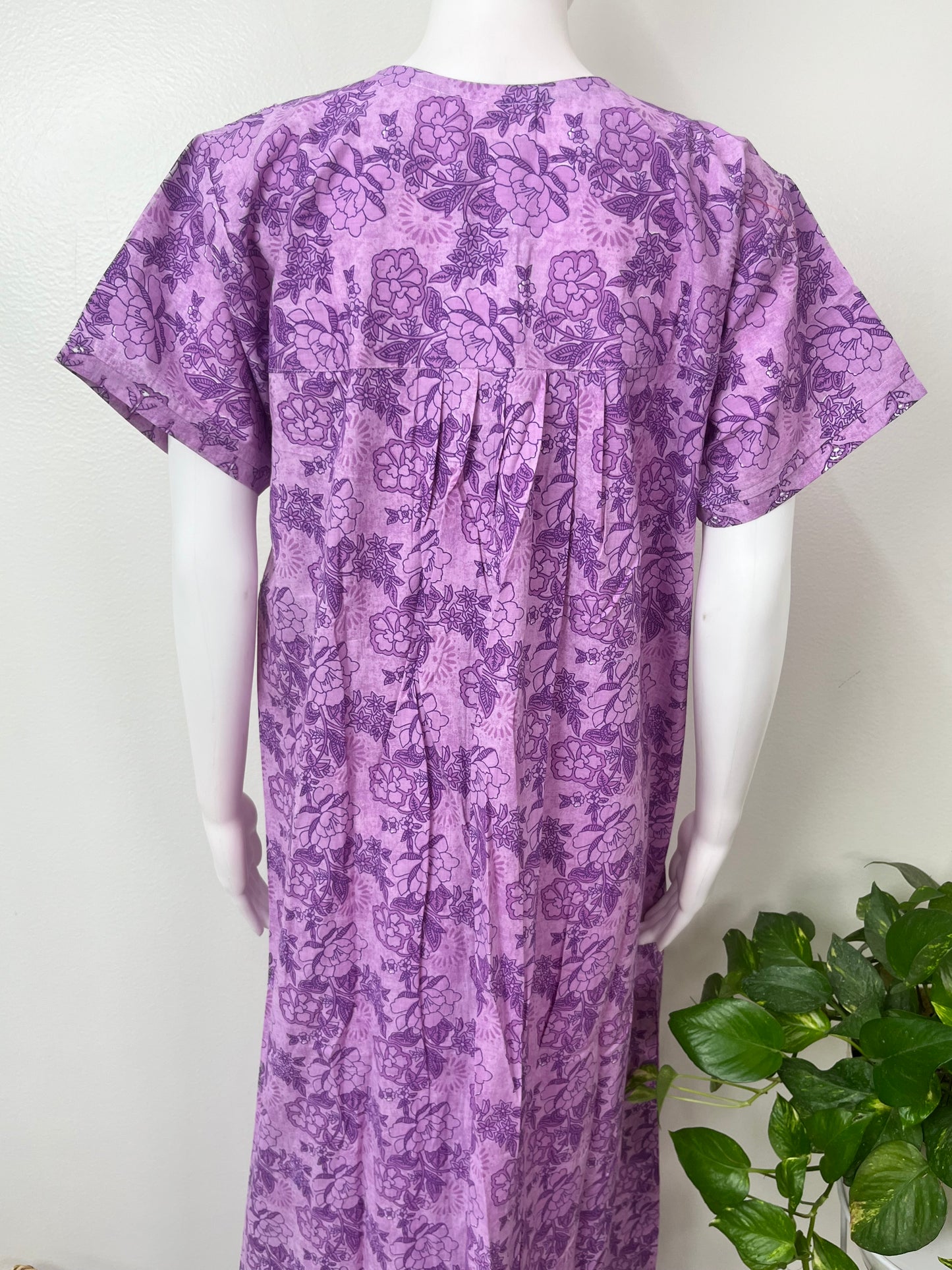 Purple Pure Cotton Nighty Soft & Breathable