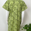 Sage Green Printed Cotton Nighty for Women