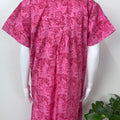 Hot Pink Floral Printed Cotton Nightgown